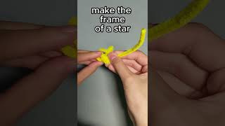 SUPER EASY pipe cleaner star so CUTE ⭐ star pipecleanercrafts easy [upl. by Cynthie]