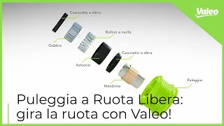 Puleggia a Ruota Libera Valeo gira la ruota con Valeo [upl. by Nwahsir]