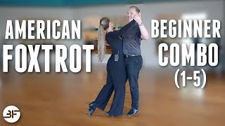 American Foxtrot Beginner Routine  Foxtrot Combo 15 [upl. by Fredek]