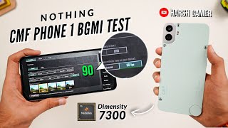 CMF Phone 1 90FPS Bgmi Test  90FPS Gaming At Just ₹15000🔥 [upl. by Attiuqahs]