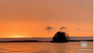 NAKED NIGHT LAKE BATH CAMPING IN THE VERY TINY ISLANDCHIPPEWA FLOWAGE [upl. by Branham820]