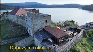 Dobczyce rynek  jezioro  zamek Stojowickie ścieżki Brzączowice i okolice Dron Dji mini 4 pro [upl. by Ollie433]