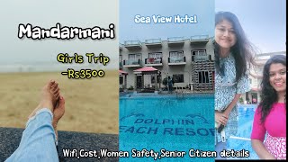 Mandarmani Budget TripDolphin Beach ResortHotel Review with details [upl. by Eanerb626]