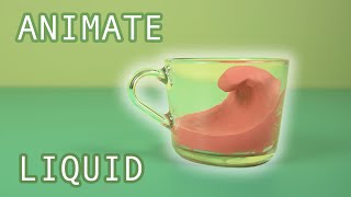 HOW TO ANIMATE LIQUID  Stop motion tutorial [upl. by Amahcen]