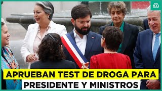 Aprueban test de droga obligatorio para el presidente y sus ministros [upl. by Galer906]