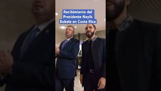 Recibimiento del Presidente Nayib Bukele en Costa Rica [upl. by Leander318]