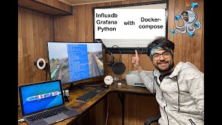 Influxdb Grafana Python with DockerCompose [upl. by Ronaele801]