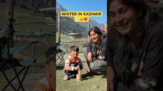 Winter in kashmir☃️❤️😍vanlife campervans kashmir india ghumakkadbugz [upl. by Nawtna]