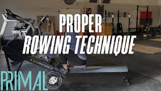 Proper Rowing Machine Technique [upl. by Einnahc]