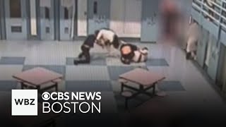 Video shows correction officers stabbed in Massachusetts prison [upl. by Carhart]