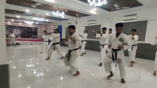 Hand kata 3 Suishu Yudansha at Mumbai special kata class in 2023 performed with my count [upl. by Accisej]