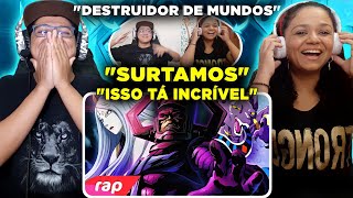 MINHA MÃE REAGINDO AO Rap da Kaguya Bills e Galactus  DESTRUIDOR DE MUNDOS  NERD HITS  7 Minutoz [upl. by Kimmie514]