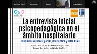 La Entrevista Inicial Psicopedagógica en el ámbito hospitalario [upl. by Goldner]