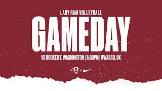 Owasso Lady Ram Volleyball vs Booker T Washington [upl. by Colston252]