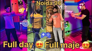 Glued Supercharged 😍😍 Game zone in Noida 🤑 VLOG 9 [upl. by Hakon13]