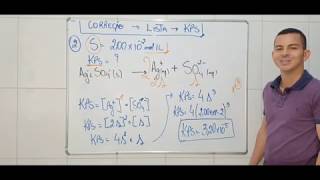 KPS  Produto de Solubilidade  Correção  Nº 2  QUÍMICA ANALÍTICA [upl. by Atkinson]