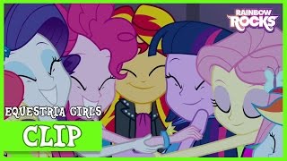 Sunset Shimmer Joins “The Rainbooms”  MLP Equestria Girls  Rainbow Rocks HD [upl. by Kcirddot647]