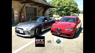 Alfa Romeo Giulia Quadrifoglio Vs Nissan GTR  Quick Comparison [upl. by Mcdowell751]