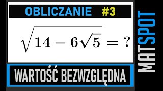 Wartość bezwzględna liczby  obliczanie 3  przykłady z pierwiastkami [upl. by Hutchins]