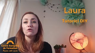 Tutoriel quotcomment faire un pomponquot  Laura élève en formation décoration dintérieur avec le CEF [upl. by Hbahsur]