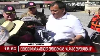 Arequipa ministro de Defensa supervisa atención de emergencias por heladas [upl. by Nozicka]