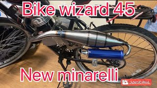 NEW minarelli motorized bike good bye yd100 bike wizard 45 [upl. by Myrle]