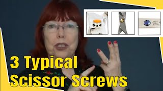 How to Adjust the Tension on the 3 Most Common Pivot Screws on Beauty Shears [upl. by Ainitsirk579]