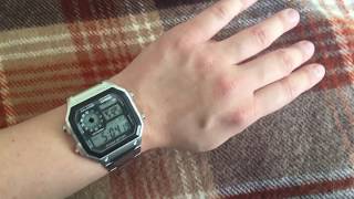 Casio AE1200WHD1A Review  6quot Small Wrist Female [upl. by Riek]