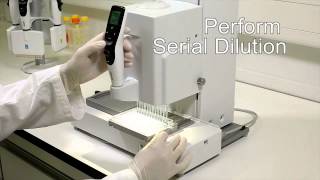 How to perform serial dilutions in rows in an easy and affordable way with the Viaflo96384 [upl. by Chere653]