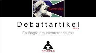 Webblektion debattartikel [upl. by Issak]