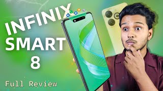 INFINIX SMART 8  Full Review  10 হাজার টাকায় সেরা মোবাইল [upl. by Annaj]