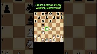 Sicilian Defense OKelly Variation Maroczy Bind B28 [upl. by Sheply]