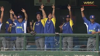 Highlights Brazil v Mexico  U18 Baseball World Cup 2015 [upl. by Ciri]