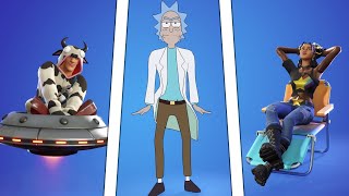 All Cosmetics Added in Chapter 2  Season 7 Celeste Guernsey Rick Sanchez  More [upl. by Threlkeld56]