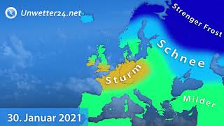 Kommende 2 Wochen Wintereinbrüche und Sturmlagen [upl. by Leummas]