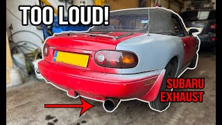 Fitting a Subaru quotBackBox DELETEquot on an MX5 [upl. by Fasta125]