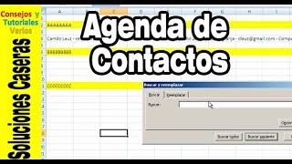 Agenda electrónica – 2 – agenda Excel 2016 muy sencilla y para respaldar contactos [upl. by Jareen]