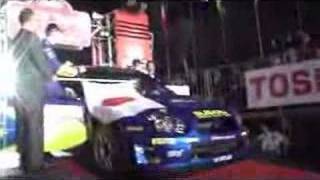 Petter Solberg Hug WRC2005Rally Japan Ceremonial Start2 [upl. by Aleron]