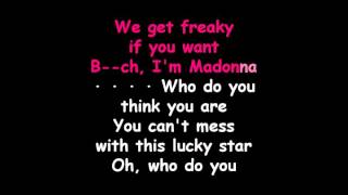 Madonna feat Nicki Minaj BItch Im Madonna Karaoke [upl. by Anileuqcaj]