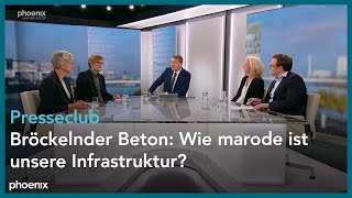 presseclub Bröckelnder Beton  Wie marode ist unsere Infrastruktur [upl. by Nations792]