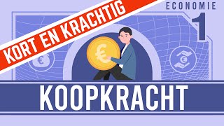 ECONOMIE KORT amp KRACHTIG KOOPKRACHT [upl. by Kuhlman]