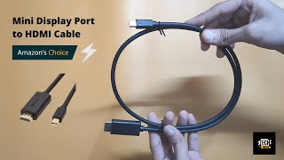 Display Port to HDMI Cable MAC AIR 13 INCH Thunderbolt to HDMI [upl. by Burnard]