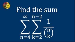 Evaluating the required sum using algebraic manipulation and standard techniques [upl. by Jutta]