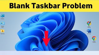 How to Fix icon not Showing in Taskbar  Blank Task bar in Laptop 2022 [upl. by Renferd]