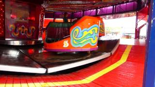 Tramore amusement park  Mega Spin Waltzer HD [upl. by Mable]