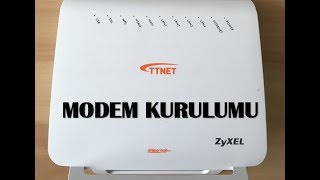 ZyXEL TTnet Modem Kurulumu [upl. by Kleinstein]