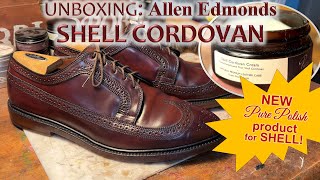 Unboxing My 1st Allen Edmonds SHELL CORDOVAN Shoes [upl. by Avitzur733]