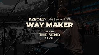 Way Maker Live at The Send Brasil Drum Cam ⚡️ [upl. by Hillard]