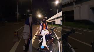 Who doesnt listen to DJ when driving Motorcycle ladiesrider superbike shorts viralvideo sub [upl. by Aihsyn]