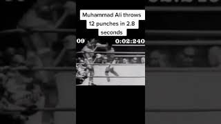 Muhammad Ali throwing 12 punches in 28 seconds as a heavyweight shorts [upl. by Anabahs850]